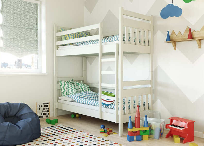 Ліжко двоярусне дерев'яне Умка - фото 6