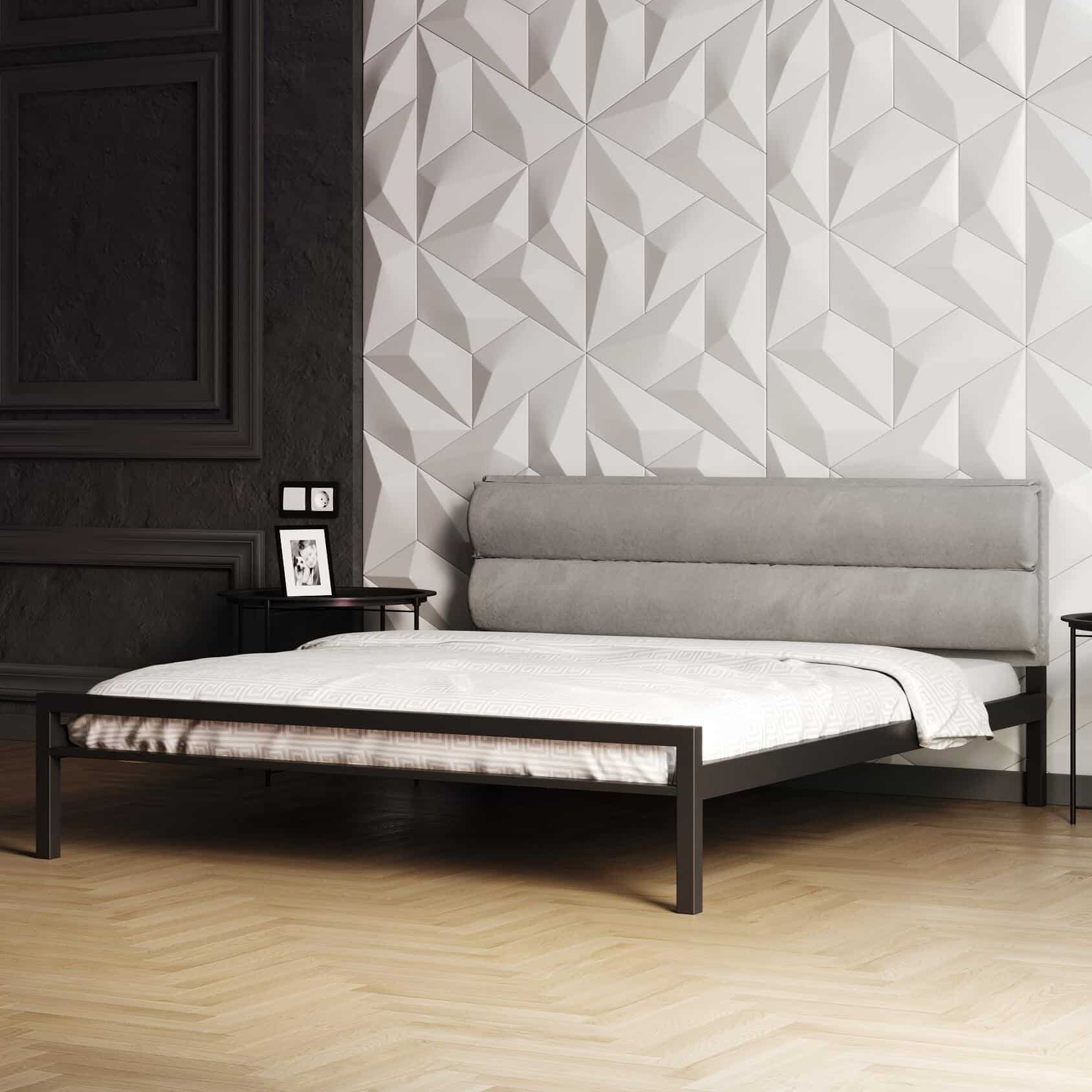 Ліжко металеве Софт 1 з подушкою - фото 1