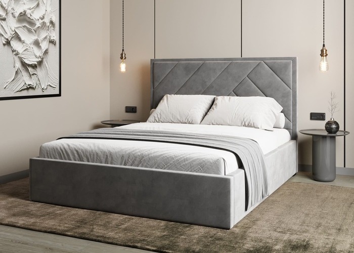 Кровать мягкая Novaro - фото 3 Кровать мягкая Novaro - фото 3