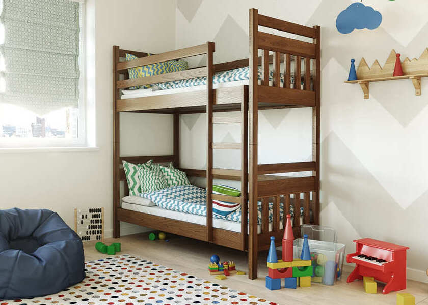 Ліжко двоярусне дерев'яне Умка - фото 4