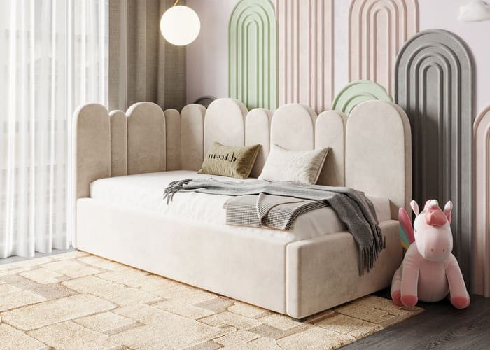 Ліжко м'яке кутове Тірамісу - фото 4