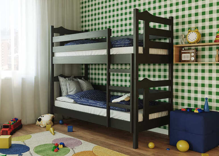 Ліжко двоярусне дерев'яне Санта - фото 6