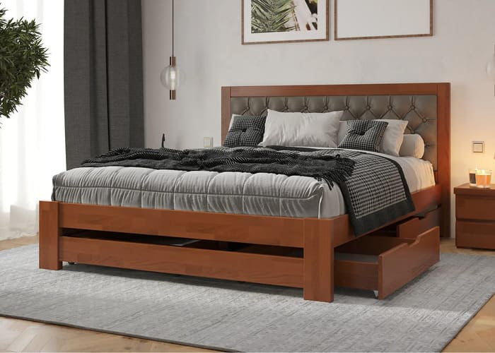 Кровать деревянная Симфония Люкс - фото 2